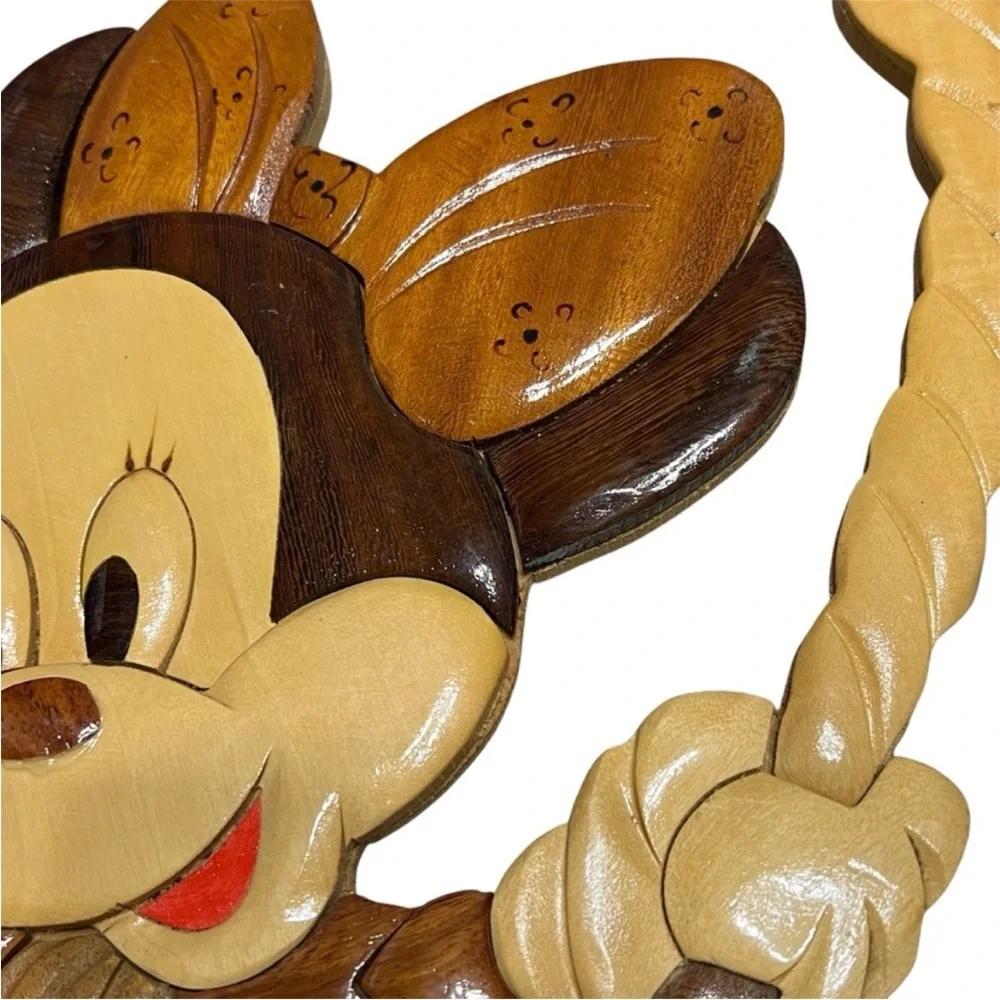 Vintage Disney Mini Mouse Wood Wall Art - Picture 5 of 7